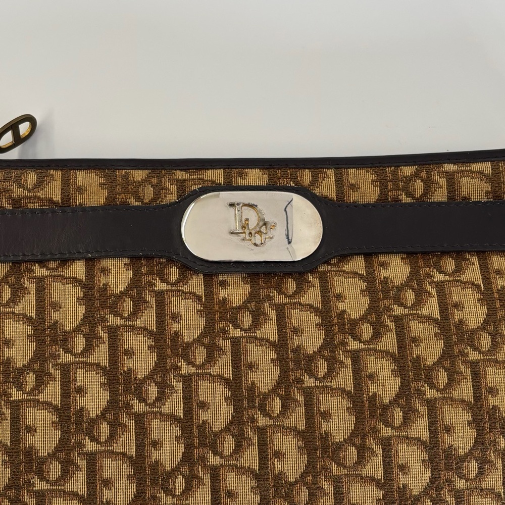 CHRISTIAN DIOR TROTTER CANVAS SHOULDER BAG - Picture 7 of 11